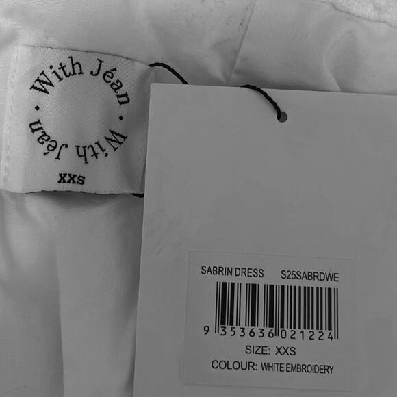 NEW With Jean Sabrin White Embroidery Strapless Sleeveless Mini Corset Dress XXS - Picture 8 of 11